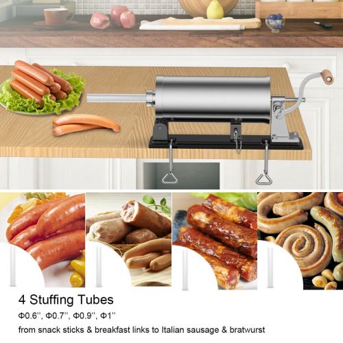 코스트웨이 Costway 3.6L Sausage Stuffer Maker Meat Filler Machine Stainless Steel Commercial