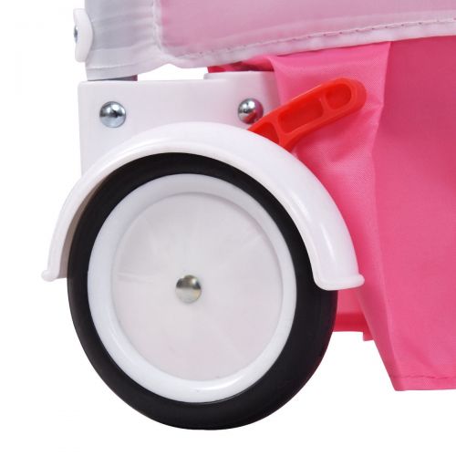 코스트웨이 Costway Portable Baby Playpen Crib Cradle Bassinet Changing Pad Mosquito Net Toys w Bag