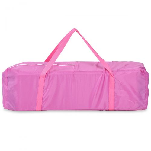 코스트웨이 Costway Portable Baby Playpen Crib Cradle Bassinet Changing Pad Mosquito Net Toys w Bag