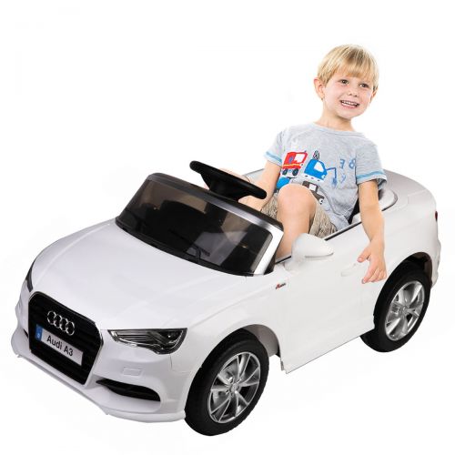 코스트웨이 Costway 12V Audi A3 Licensed RC Kids Ride On Car Electric Remote Control LED Light Music