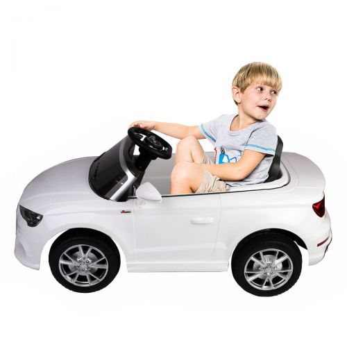 코스트웨이 Costway 12V Audi A3 Licensed RC Kids Ride On Car Electric Remote Control LED Light Music