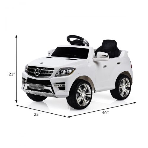 코스트웨이 Costway Mercedes Benz ML350 6V Electric Kids Ride On Car Licensed MP3 RC Remote Control