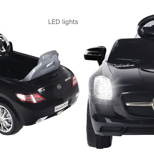 코스트웨이 Costway MERCEDES BENZ SLS RC MP3 KIDS RIDE ON CAR ELECTRIC BATTERY TOY RedBlack