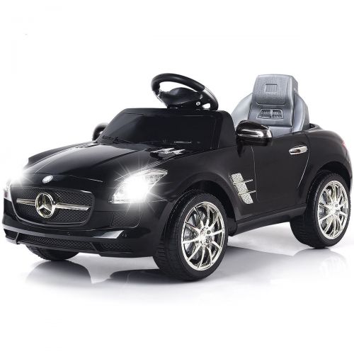 코스트웨이 Costway MERCEDES BENZ SLS RC MP3 KIDS RIDE ON CAR ELECTRIC BATTERY TOY RedBlack