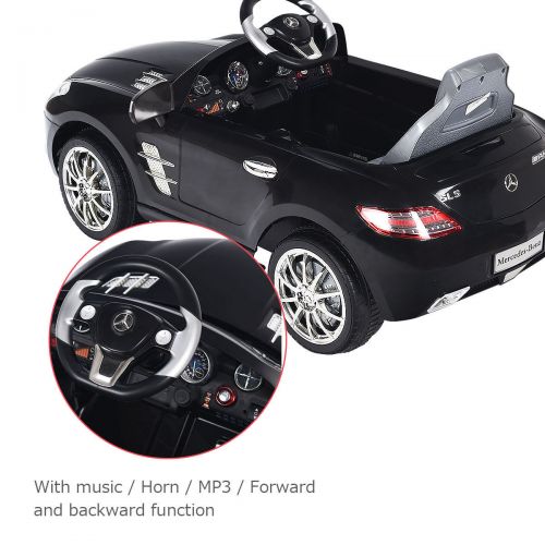 코스트웨이 Costway MERCEDES BENZ SLS RC MP3 KIDS RIDE ON CAR ELECTRIC BATTERY TOY RedBlack