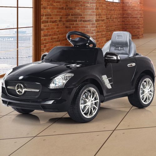 코스트웨이 Costway MERCEDES BENZ SLS RC MP3 KIDS RIDE ON CAR ELECTRIC BATTERY TOY RedBlack