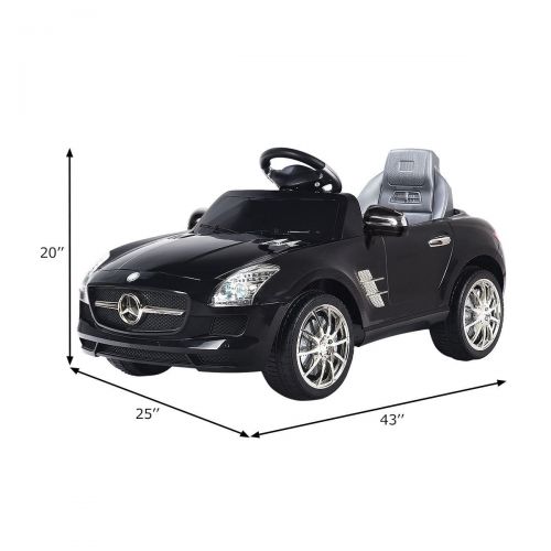 코스트웨이 Costway MERCEDES BENZ SLS RC MP3 KIDS RIDE ON CAR ELECTRIC BATTERY TOY RedBlack