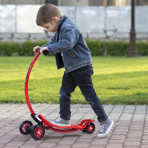 코스트웨이 Costway Goplus Aluminum Portable Foldable Kick U Shape Scooter for Children Kids Wheels Outdoor