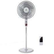 Costway 15 Pedestal Fan Stand 5 Blades 3-Speed 3 Mode Height Adjustable Remote Control