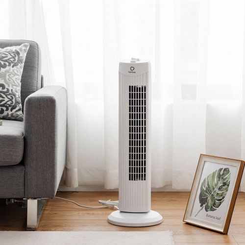 코스트웨이 Costway Fantask 35W 28 Oscillating Tower Fan 3 Wind Speed Quiet Bladeless Cooling Room