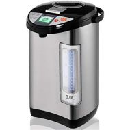 [아마존베스트]Costway Instant Electric Hot Water Boiler and Warmer, 5-Liter LCD Water Pot with 5 Stage Temperature Settings, Safety Lock to Prevent Spillage, Stainless Steel Hot Water Dispenser