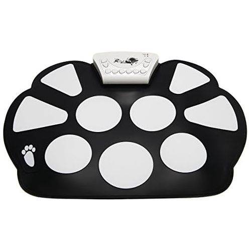 코스트웨이 [아마존베스트]COSTWAY 10 Pad Electronic Drum, E-drum, Roll-up Drum, Drum Set, Drum Kit, Foldable, Incl. 2 Foot Pedals and Sticks