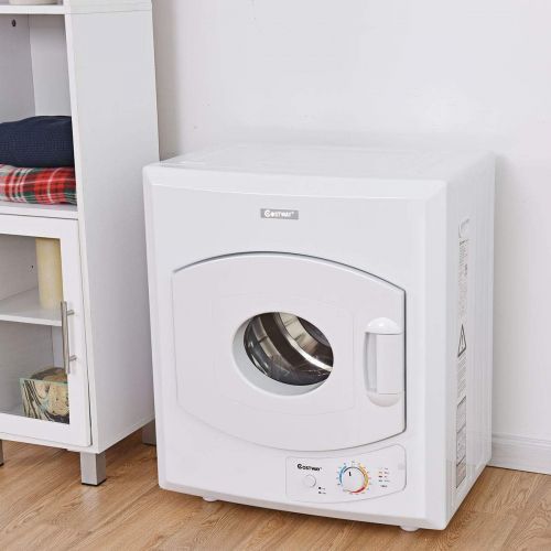 코스트웨이 COSTWAY Clothes Laundry Dryer 2.65 Cu.Ft. Compact Stainless Steel Electric Tumble Dryer