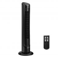 COSTWAY Tower Fan, 40 Portable Oscillating Tower Fan, 3-speed digital control/w Remote Control, 9-Hour Timer, LCD Display, Oscillating Tower Fan for Bedrooms, Living Rooms, Kitchen