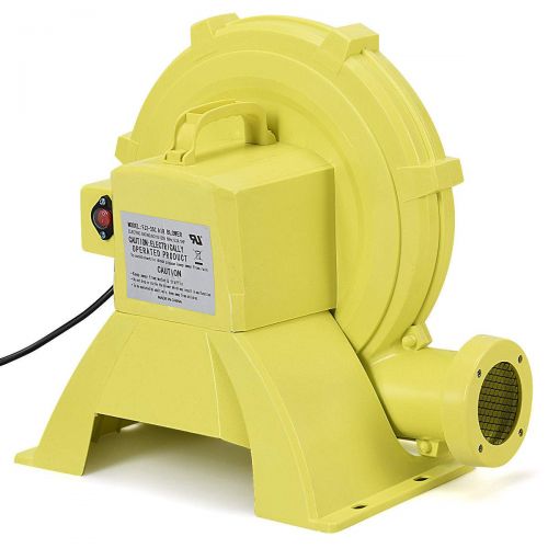  Costzon Air Blower, Pump Fan Commercial Inflatable Bouncer Blower, Perfect for Inflatable Bounce House, Jumper, Bouncy Castle (680 Watt 1.0HP) Yellow