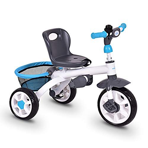  Costzon 4-in-1 Kids Tricycle Steer Stroller Toy Bike wCanopy Basket