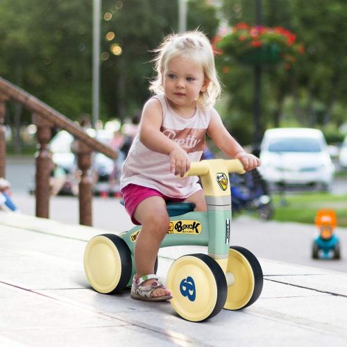  [아마존베스트]Costzon Baby Balance Bikes Bicycle, Children Walker Toys Rides for 12-24 Months, Boys and Girls Mini Bicycle for 1 Year Old, No Pedal Infant 4 Wheels Toddler Bike, First Birthday G
