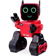 Costzon Wireless Remote Control Robot, RC Robot Toy Senses Gesture, Sings, Dances, Talks, and Teaches Science Robot Smart for Kids (Red)