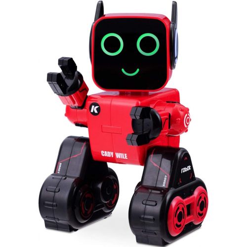  Costzon Wireless Remote Control Robot, RC Robot Toy Senses Gesture, Sings, Dances, Talks, and Teaches Science Robot Smart for Kids (Red)