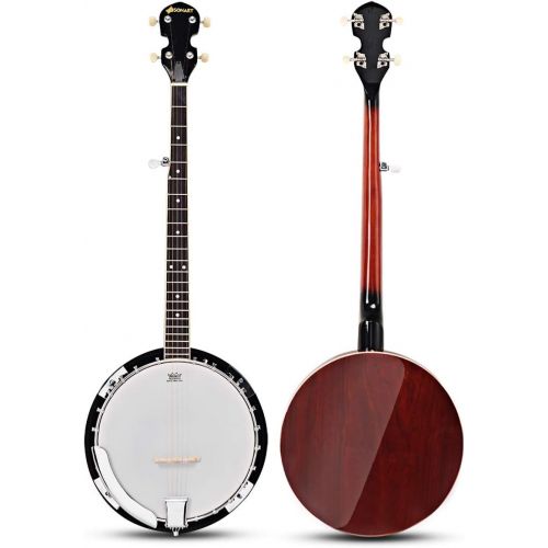  [아마존베스트]Costzon 5-String Banjo 24 Bracket with Geared 5th tuner and Mid-range Closed Handle, Include 420D Oxford Cloth Bag, One Strap, Wiper, 3 Picks for Beginners (41.5 IN)