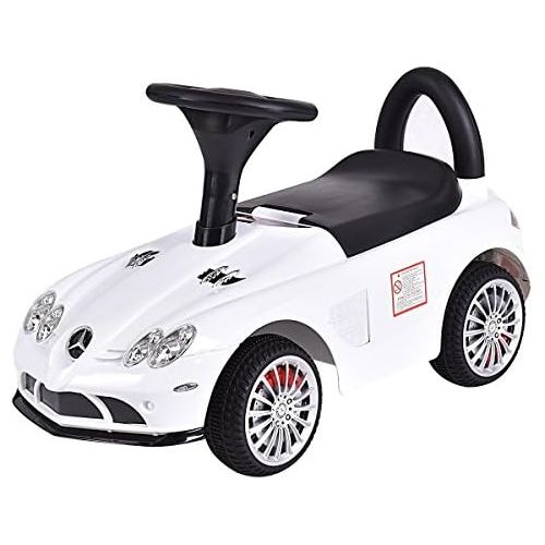  Costzon Kids Ride On Car Licensed Mercedes Benz Maclaren 722s Push Sports Car (White)