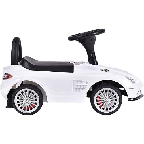  Costzon Kids Ride On Car Licensed Mercedes Benz Maclaren 722s Push Sports Car (White)