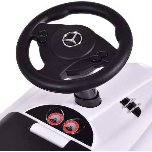  Costzon Kids Ride On Car Licensed Mercedes Benz Maclaren 722s Push Sports Car (White)