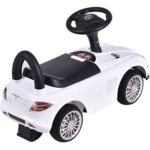  Costzon Kids Ride On Car Licensed Mercedes Benz Maclaren 722s Push Sports Car (White)