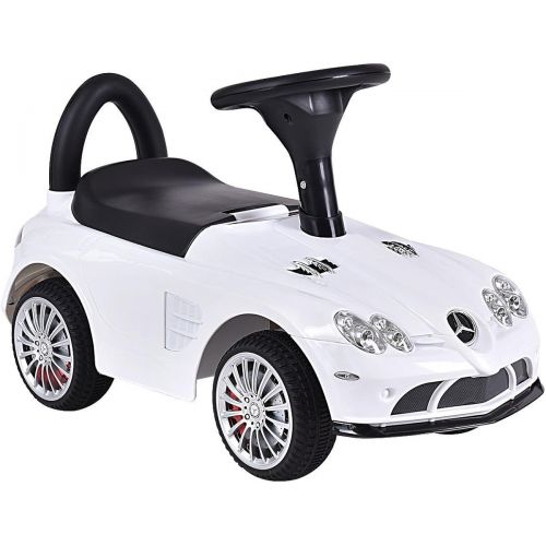  Costzon Kids Ride On Car Licensed Mercedes Benz Maclaren 722s Push Sports Car (White)