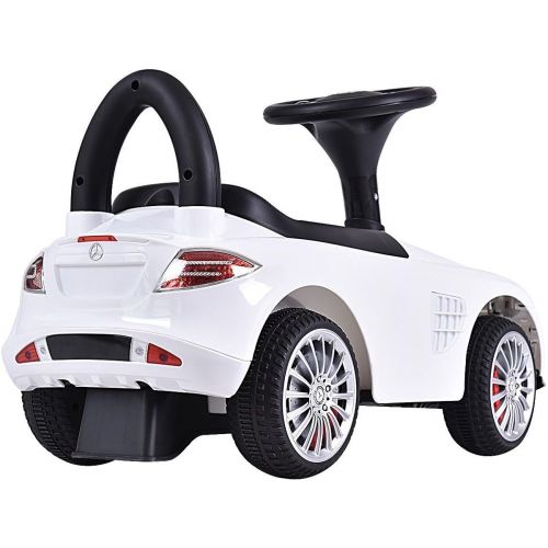  Costzon Kids Ride On Car Licensed Mercedes Benz Maclaren 722s Push Sports Car (White)