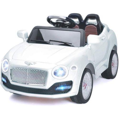  Costzon Ride On Car, 6V Battery Powered Vehicle, Manual 2.4G Parental Remote Control Modes Car w Flashing Wheel Lights, Swing Function, 3 Speeds, Bluetooth, MP3, Music, Radio, Ho