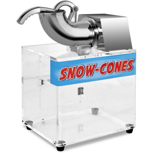  Costzon Electric Stainless Steel Ice Shaver Machine Crusher Snow Cone Maker, 440lbshr