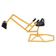 Costzon Kids Sand Digger, Outdoor Sandbox Toy, Full 360 Degrees Rotatable Seat, Heavy Duty Metal Digging Scooper Excavator, Kids Ride on Swivel Sand Digger