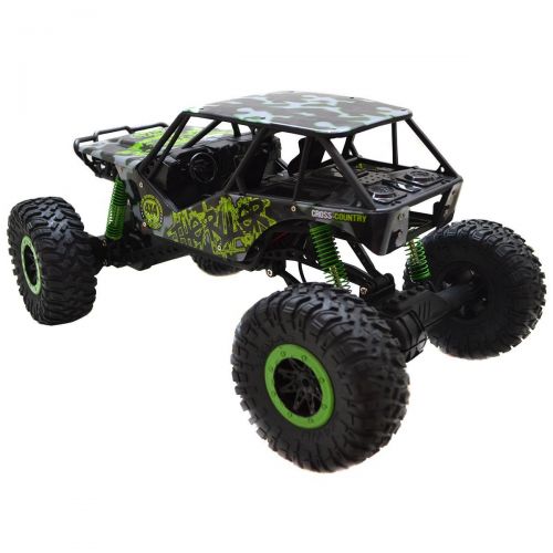  Costzon 110 Scale Off-Road Vehicle, 2.4Ghz 4 Wheel Drive Rock Crawler with Radio Remote Control RC Car, Green