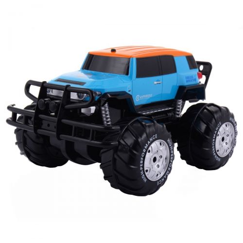  Costzon RC Car, 8CH Remote Control Amphibious Truck Off-Road Vehicle, Drive at Land & Water, Blue