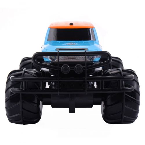  Costzon RC Car, 8CH Remote Control Amphibious Truck Off-Road Vehicle, Drive at Land & Water, Blue