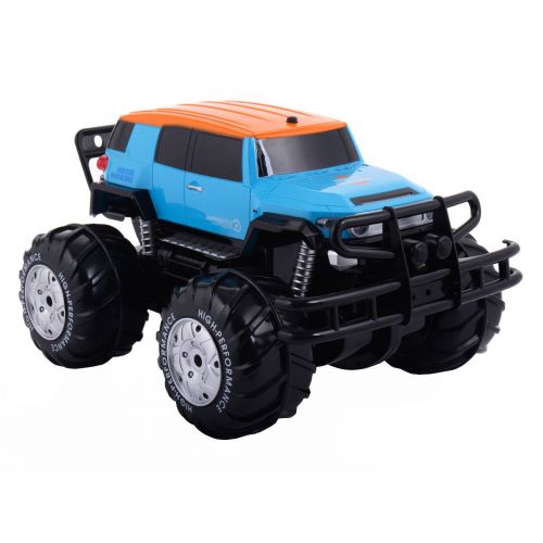  Costzon RC Car, 8CH Remote Control Amphibious Truck Off-Road Vehicle, Drive at Land & Water, Blue