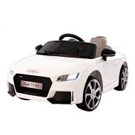 Costzon JAXPETY Audi TT 12V Electric Kids Ride On Car Licensed MP3 LED Lights RC Remote Control for Children (Red)