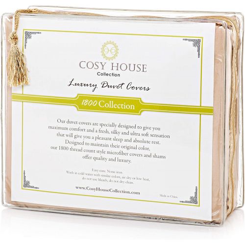  [아마존 핫딜]  [아마존핫딜]Cosy House Collection Cosy House Duvet Cover Set - 1500 Series Luxury Hotel Collection - Ultra Soft Brushed Microfiber Hypoallergenic Bedding - Comforter/Duvet Insert Protector & 2 Pillow Shams (King/Ca