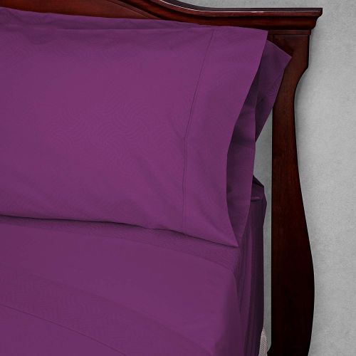  [아마존 핫딜]  [아마존핫딜]Cosy House Collection Elegant Bed Sheets - Cal King Size, Violet (Wavy) - Luxury 6 Piece Hotel Bedding Set - Beautiful Matte & Shine Patterns - Deep Pocket - 1 Fitted, 1 Flat, 4 Pi