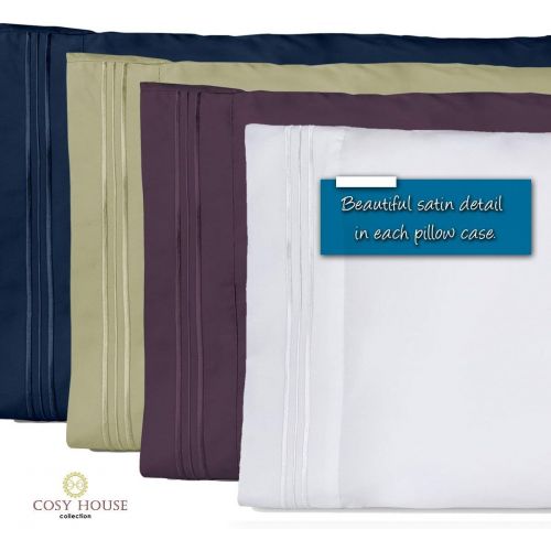  [아마존 핫딜] [아마존핫딜]Cosy House Collection Pillowcases King Size - Baby Blue Luxury Pillow Case Set of 2 - Premium Super Soft Hotel Quality Pillow Protector Cover - Cool & Wrinkle Free - Hypoallergenic