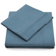 Cosy House Collection Queen Size Bed Sheets - Peacock Blue Luxury Sheet Set - Deep Pocket - Super Soft Hotel Bedding - Cool & Wrinkle Free - 1 Fitted, 1 Flat, 2 Pillow Cases - Periwinkle Queen Sheets -