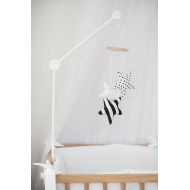 Etsy Crib mobile arm - white wooden mobile hanger - baby crib mobile holder - baby mobile wood hanger