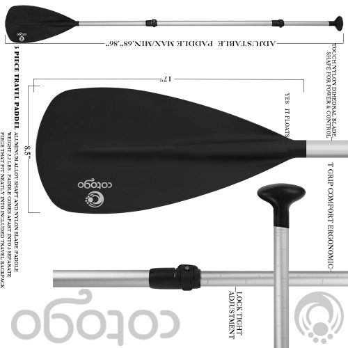  Cotogo Dickes Stand Up Paddle SUP Board Set fuer Sport Rudern max. 12.5KG, Aufblasbare Boards Tas