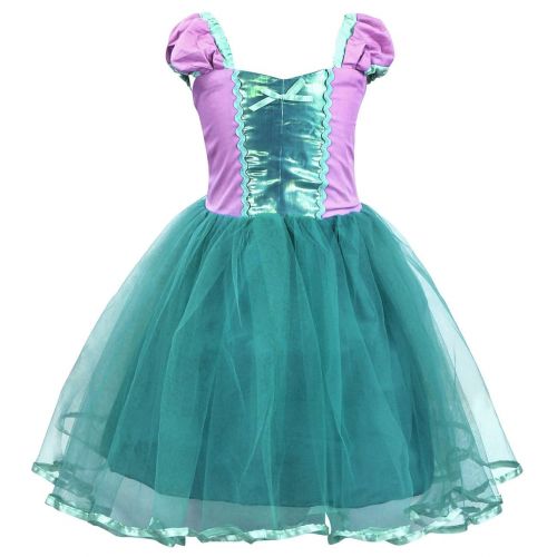  Cotrio Sofia Belle Cinderella Rapunzel Aurora Princess Dress Up Costumes Accessories Set