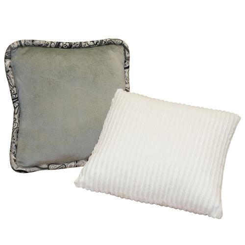  Cotton Tale Designs Taylor Grey and Black Paisley Cotton 8-piece Crib Bedding Set