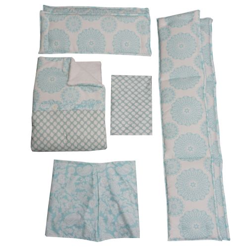  Cotton Tale Sweet and Simple AquaBlue 4-piece Crib Bedding Set by Cotton Tale