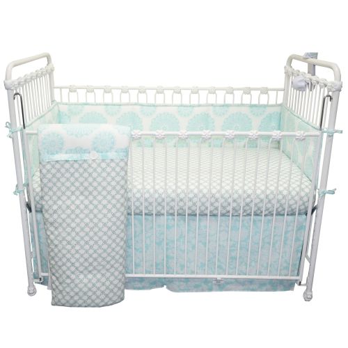  Cotton Tale Sweet and Simple AquaBlue 4-piece Crib Bedding Set by Cotton Tale