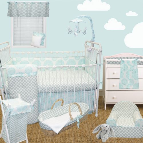  Cotton Tale Sweet and Simple AquaBlue 4-piece Crib Bedding Set by Cotton Tale