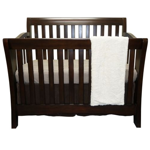  Cotton Tale Designs Jayden Chocolate and cream Cotton 3-piece Crib Bedding Set